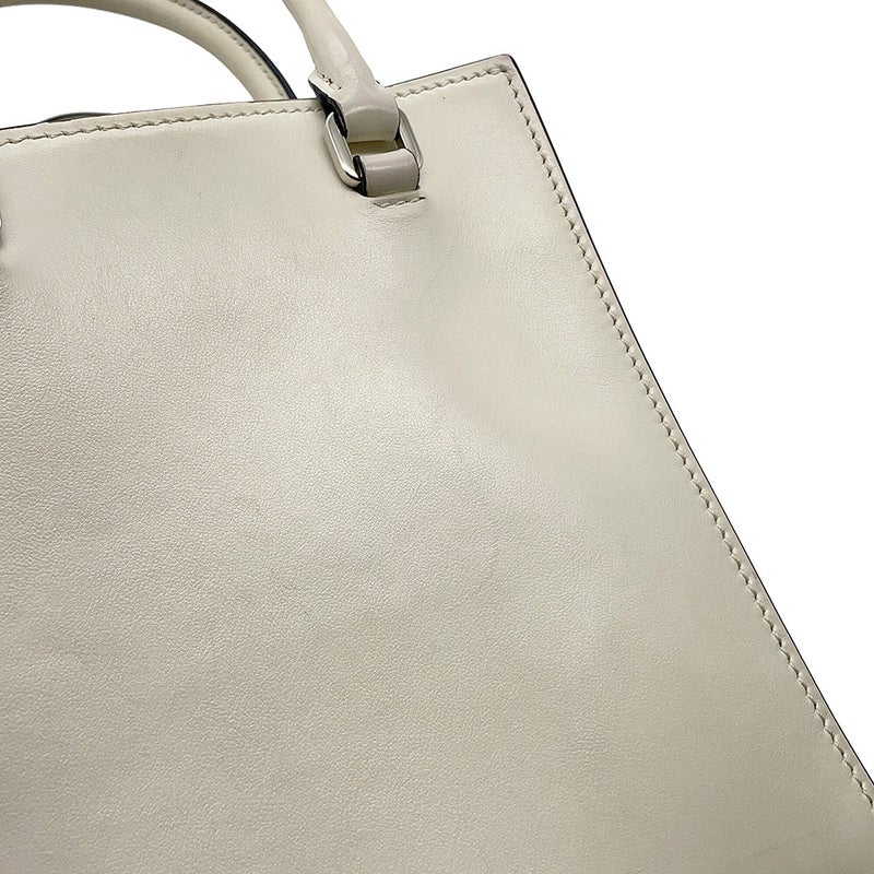 プラダ ハンドバッグ トライアングルロゴ レザー 1BA333 PRADA 2wayショルダーバッグ 白