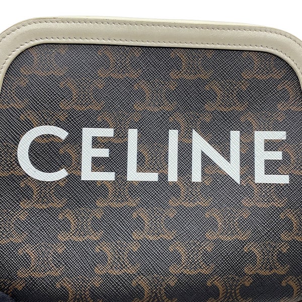 セリーヌ ショルダーバッグ トリオンフ カメラバッグ PVC/レザー 191522 CELINE バッグ 白