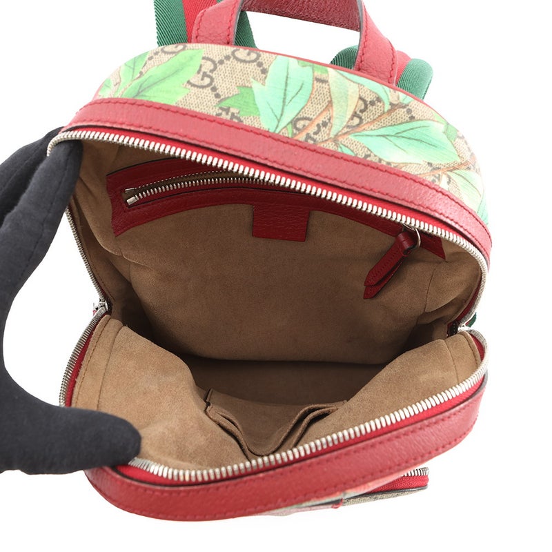 グッチ リュック ティアン バックパック フラワー バード GGスプリーム/レザー 427042 GUCCI リュックサック