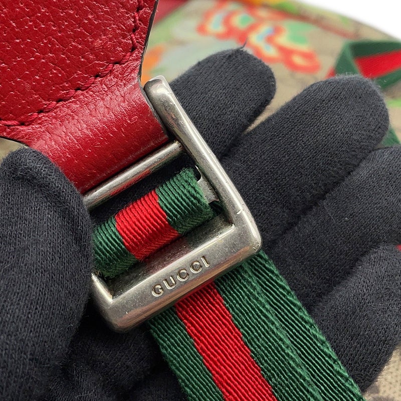 グッチ リュック ティアン バックパック フラワー バード GGスプリーム/レザー 427042 GUCCI リュックサック