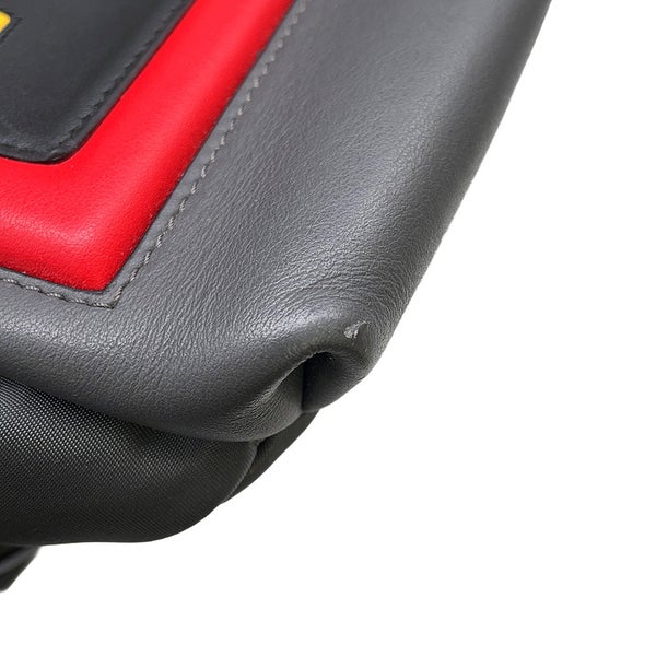 フェンディ リュック ナイロン レザー 7VZ037 SIU FENDI バッグパック イス付き