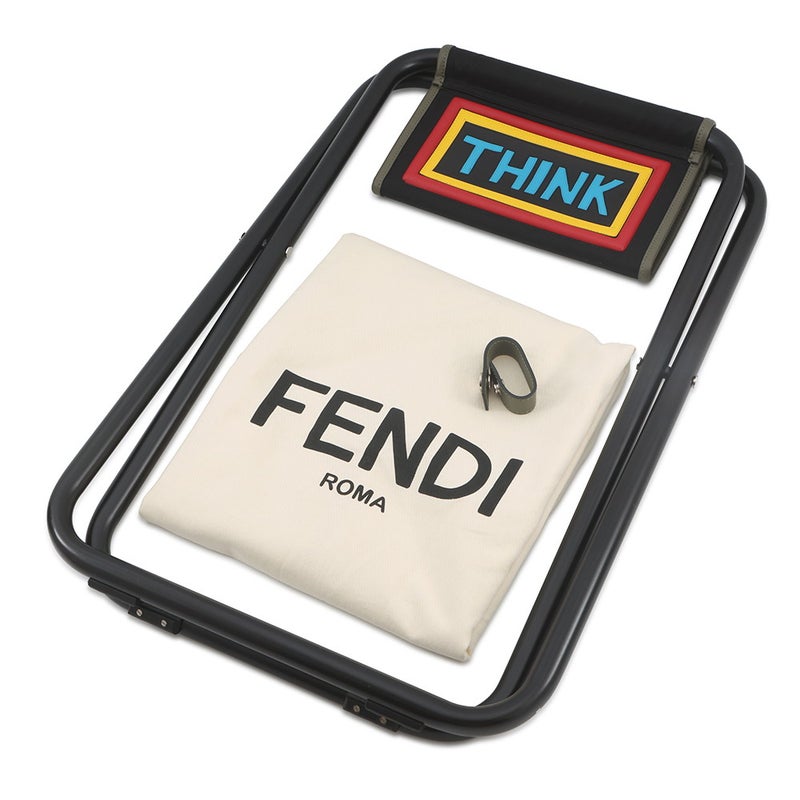 フェンディ リュック ナイロン レザー 7VZ037 SIU FENDI バッグパック イス付き