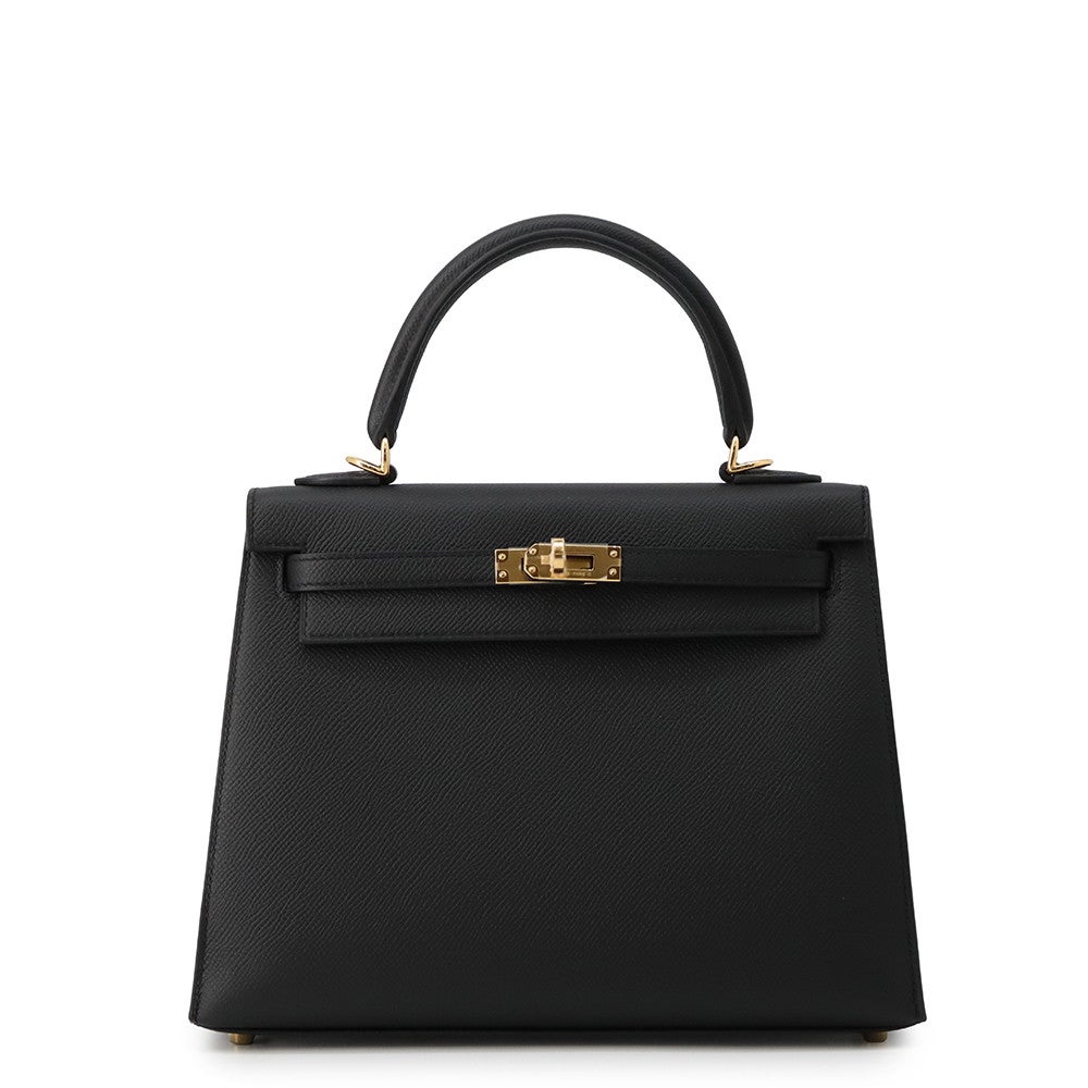 エルメス ショルダーバッグ ケリーマルチポケット ブラック/ゴールド金具 エプソン K刻印 黒 エルメス HERMES ケリー マルチポケット トゥーゴー W刻 ブラック GD