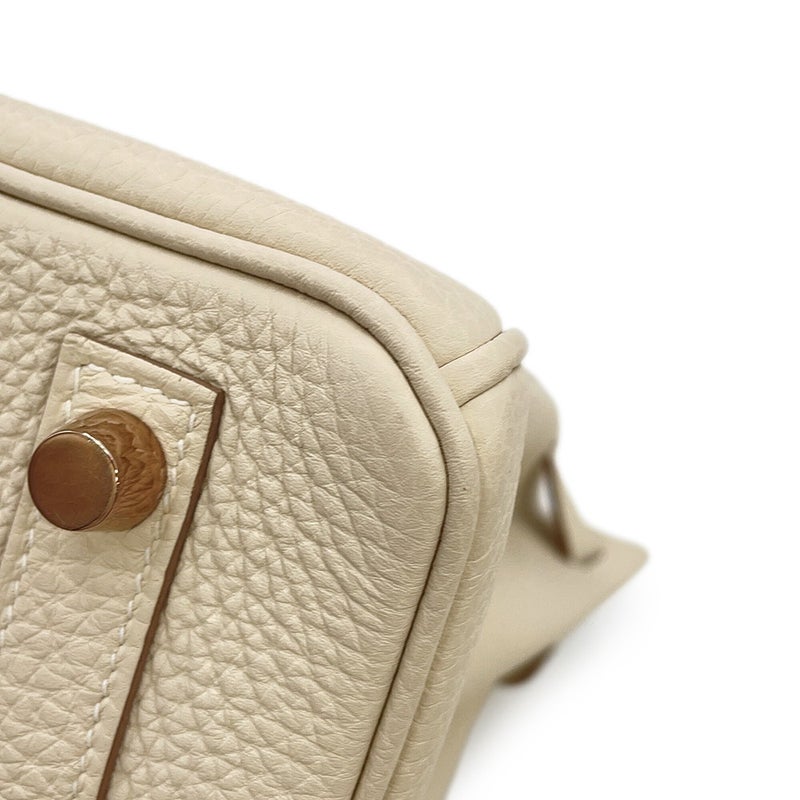 エルメス バーキン25 クレ/ピンクゴールド金具 トゴ Y刻印 HERMES Birkin ハンドバッグ