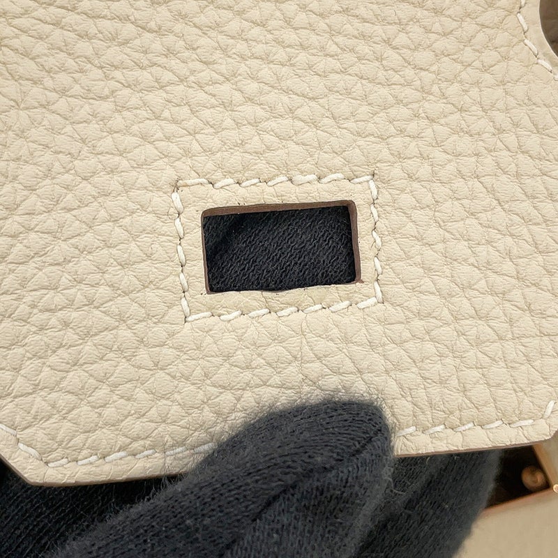 エルメス バーキン25 クレ/ピンクゴールド金具 トゴ Y刻印 HERMES Birkin ハンドバッグ