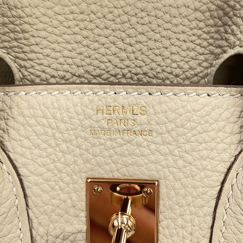 エルメス バーキン25 クレ/ピンクゴールド金具 トゴ Y刻印 HERMES Birkin ハンドバッグ