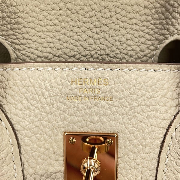 エルメス バーキン25 クレ/ピンクゴールド金具 トゴ Y刻印 HERMES Birkin ハンドバッグ
