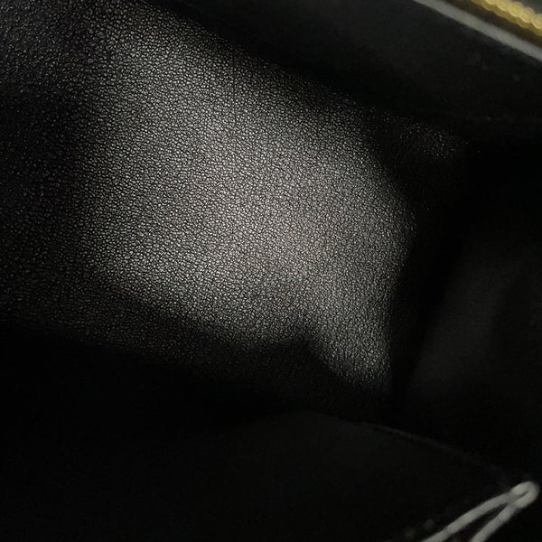 エルメス ハンドバッグ ケリー25 外縫い ブラック/ゴールド金具 エプソン G刻印 HERMES Kelly 2wayバッグ 黒