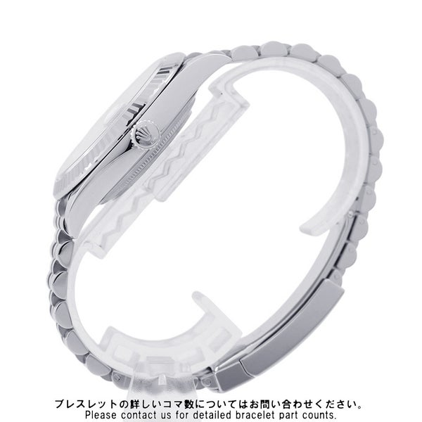ロレックス デイトジャスト41 SS/K18WG ランダムシリアル ルーレット 126334 ROLEX 腕時計 スレート文字盤