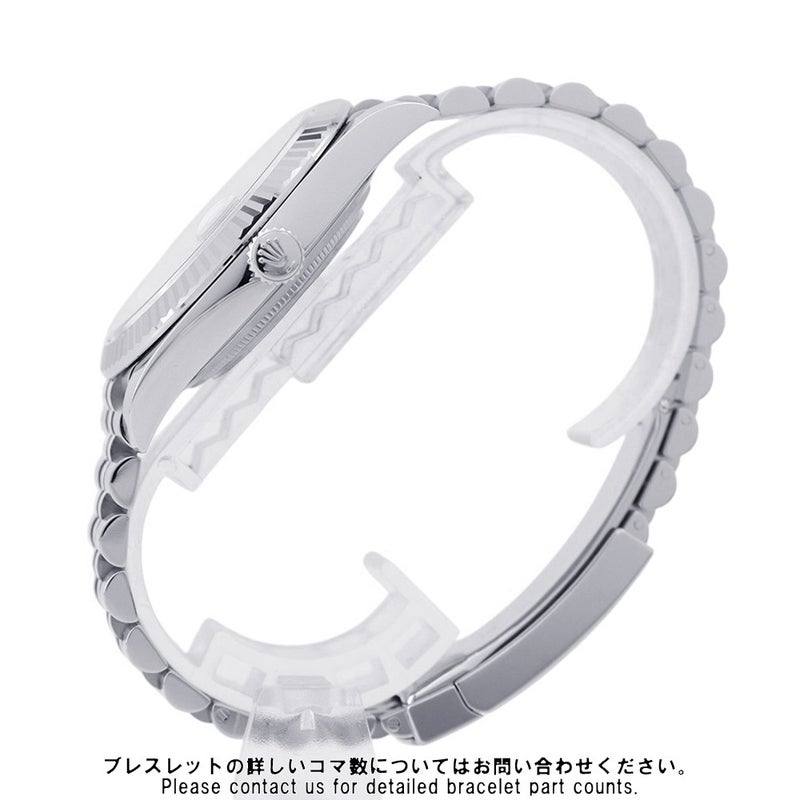 ロレックス デイトジャスト41 SS/K18WG ランダムシリアル ルーレット 126334 ROLEX 腕時計 スレート文字盤