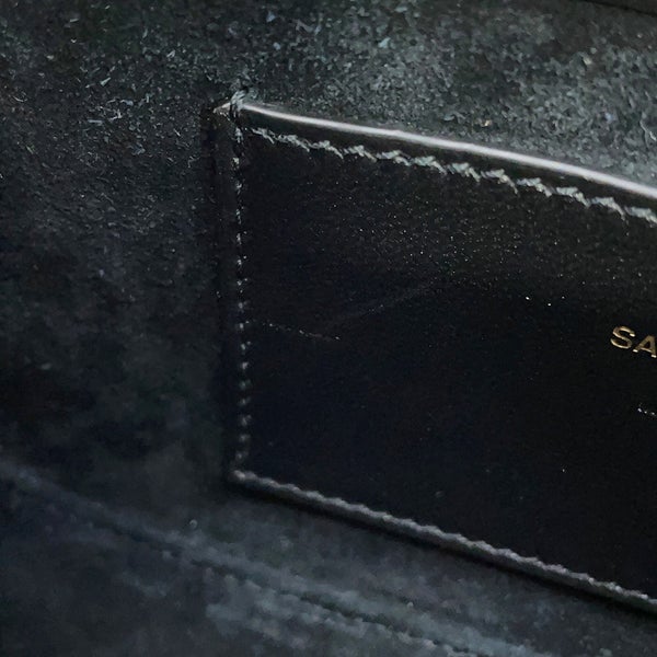 サンローランパリ ハンドバッグ LE 5 A 7 カーフレザー 710318 SAINT LAURENT PARIS 黒
