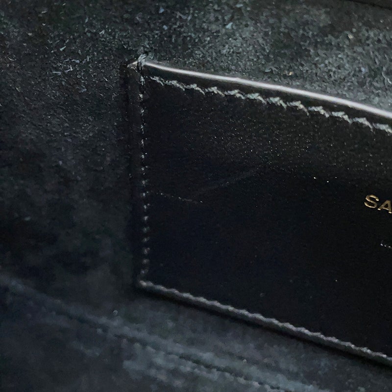 サンローランパリ ハンドバッグ LE 5 A 7 カーフレザー 710318 SAINT LAURENT PARIS 黒