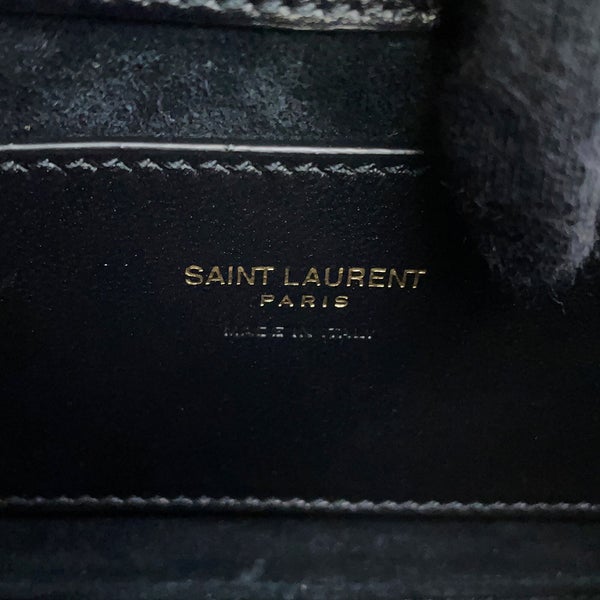 サンローランパリ ハンドバッグ LE 5 A 7 カーフレザー 710318 SAINT LAURENT PARIS 黒