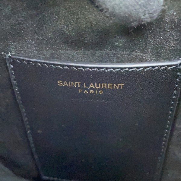 サンローランパリ ショルダーバッグ LE 5 A 7 ミニ バーティカル レザー 735214 SAINT LAURENT PARIS 黒