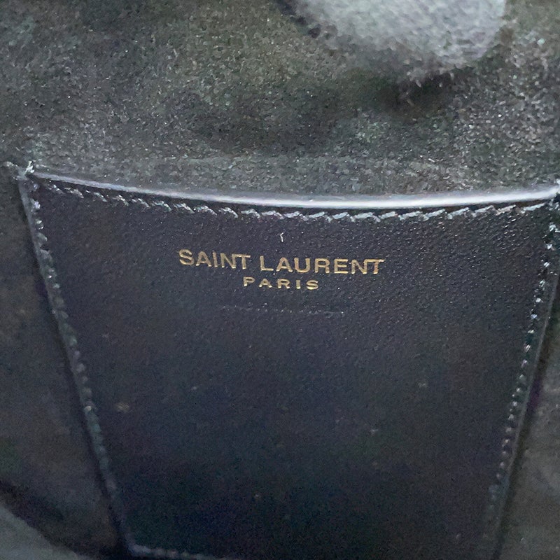 サンローランパリ ショルダーバッグ LE 5 A 7 ミニ バーティカル レザー 735214 SAINT LAURENT PARIS 黒