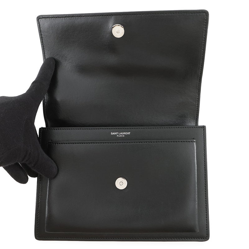 サンローランパリ チェーンショルダーバッグ サンセット 442906 SAINT LAURENT PARIS 黒 2way