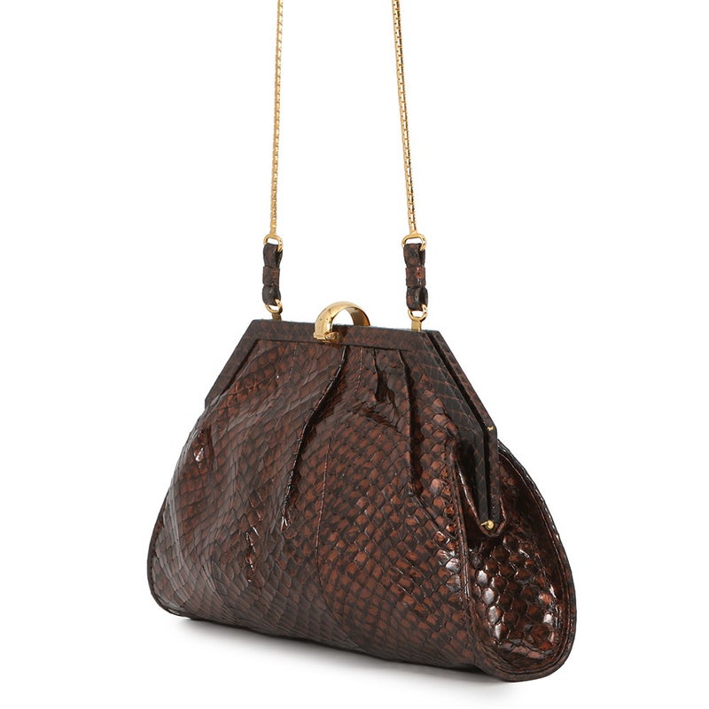 グッチ チェーンショルダーバッグ パイソン 26 005 0013 GUCCI ミニバッグ