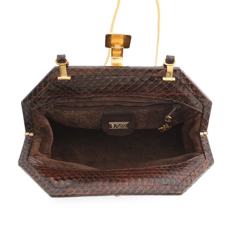グッチ チェーンショルダーバッグ パイソン 26 005 0013 GUCCI ミニバッグ