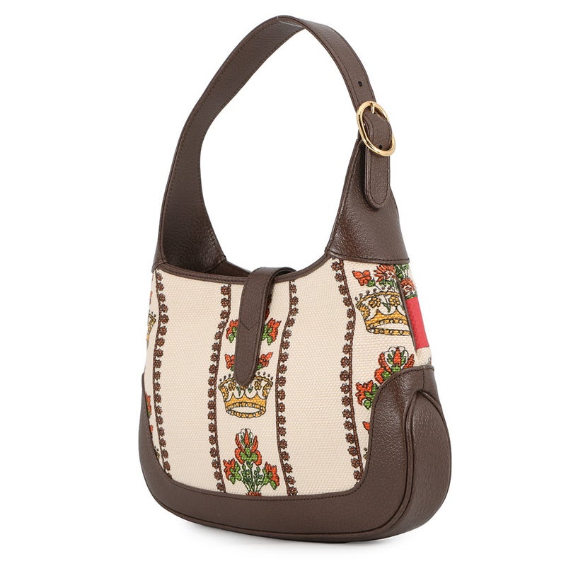 グッチ ショルダーバッグ ジャッキー 1961 スモール MUSIC IS MINE キャンバス/レザー 636706 GUCCI
