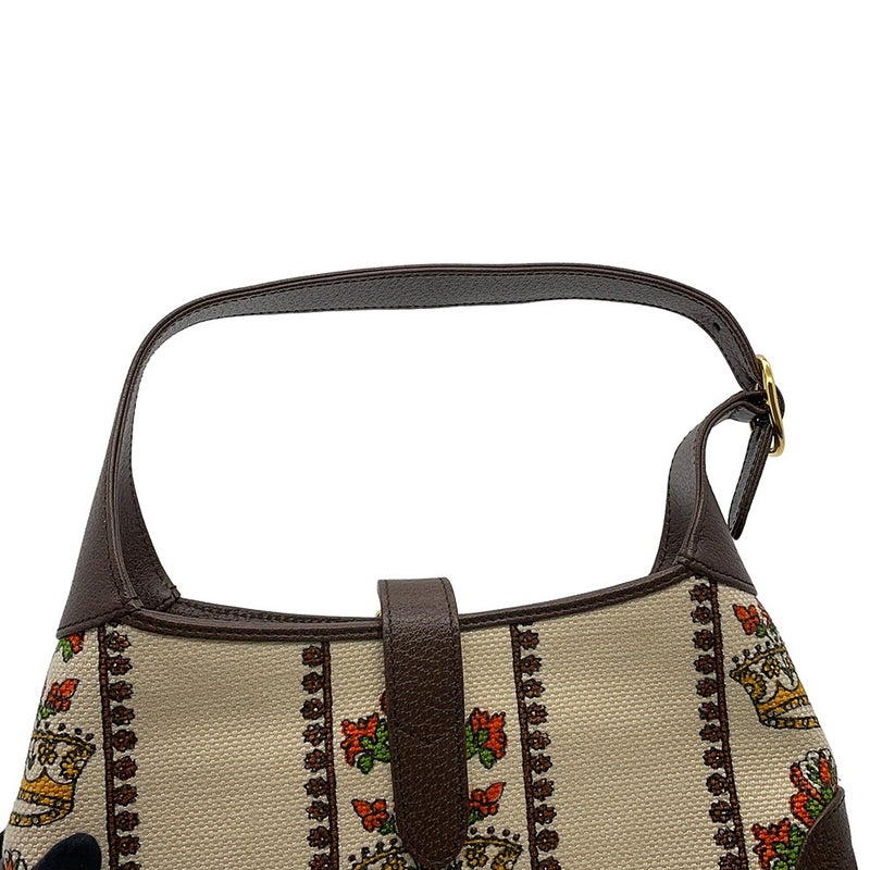 グッチ ショルダーバッグ ジャッキー 1961 スモール MUSIC IS MINE キャンバス/レザー 636706 GUCCI