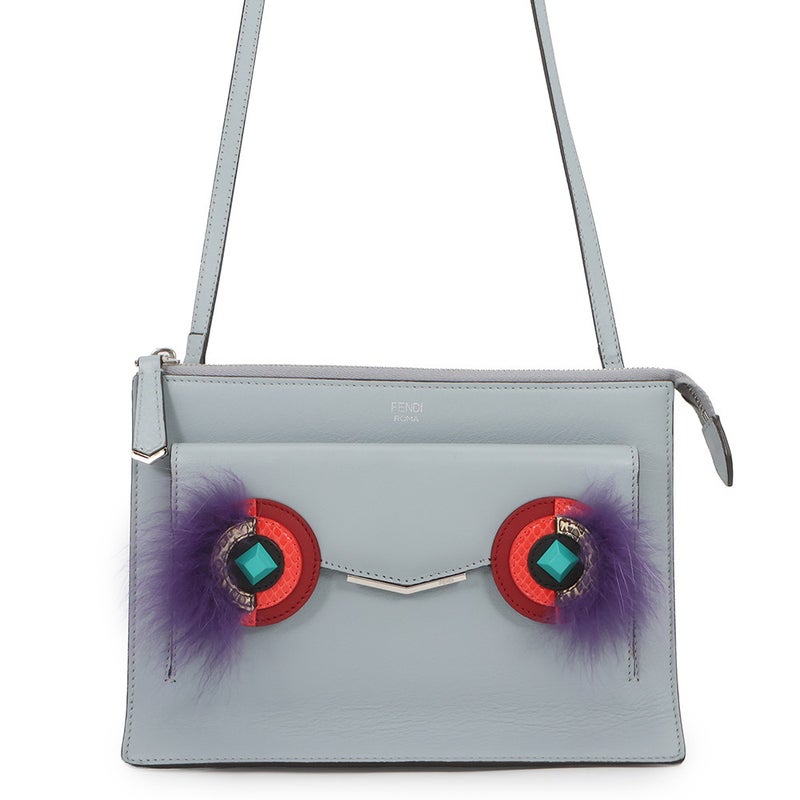 フェンディ ショルダーバッグ トゥージュール バグズモンスター レザー/ファー 8M0369 FENDI 2wayクラッチ バッグ