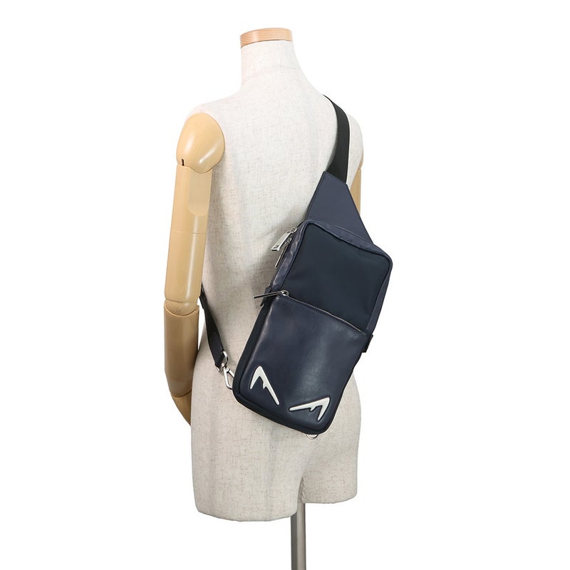フェンディ ボディバッグ モンスター バグズ アイ ナイロン/レザー 7VZ033 FENDI バッグ