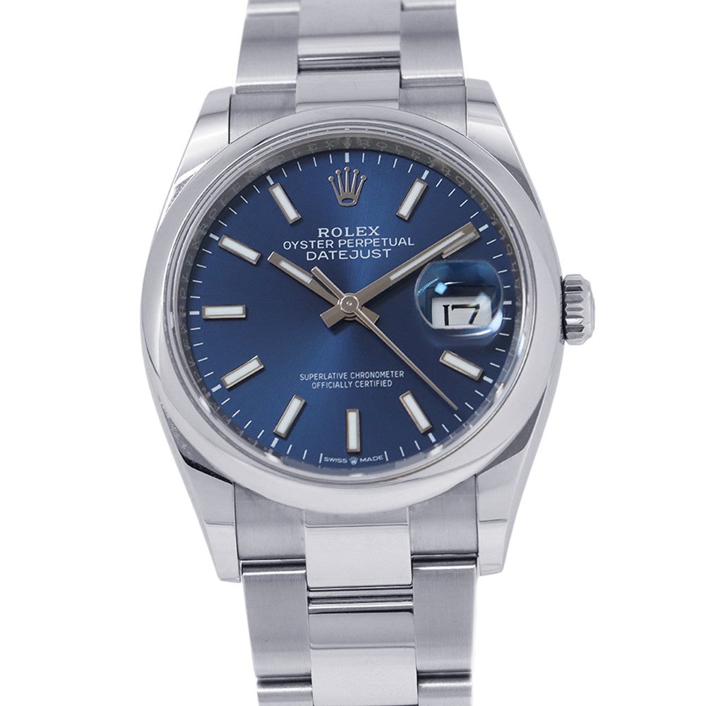 ロレックス デイトジャスト36 126200 ROLEX 腕時計 ブライトブルー文字