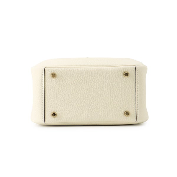 エルメス ハンドバッグ リンディ ミニ クレーム/ゴールド金具 トリヨンクレマンス K刻印 HERMES バッグ 2wayショルダーバッグ