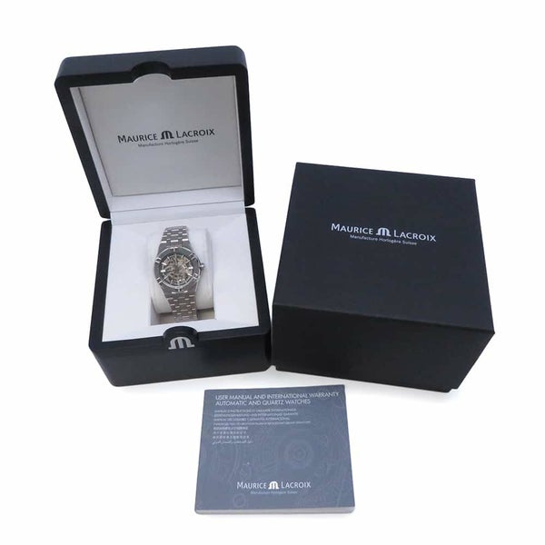 モーリスラクロア アイコン オートマティック スケルトン AI6007-SS002-030-1 ダークグレー/サファイア/フランジ文字盤