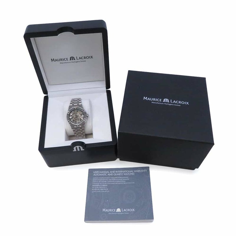 モーリスラクロア アイコン オートマティック スケルトン AI6007-SS002-030-1 ダークグレー/サファイア/フランジ文字盤