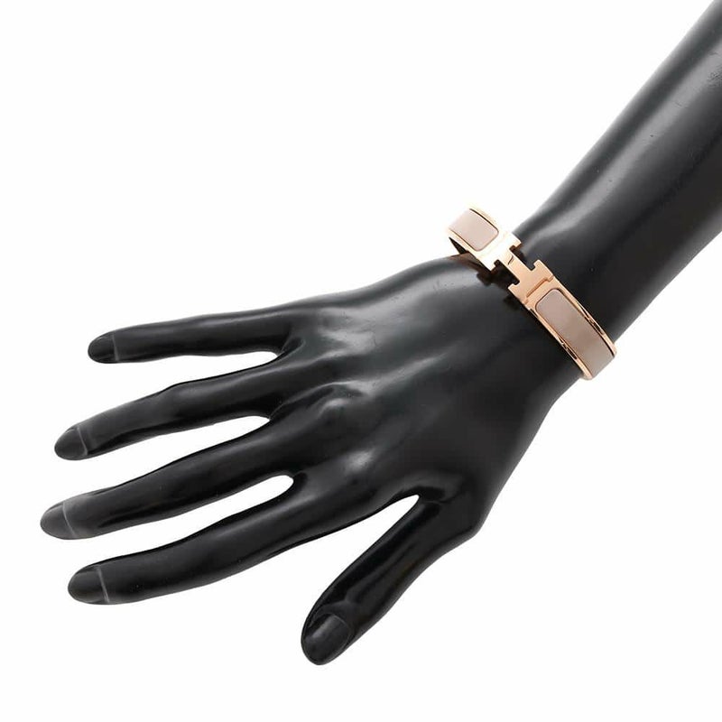 エルメス ブレスレット クリック H クリッククラックPM マロングラッセ/ピンクゴールド金具 HERMES