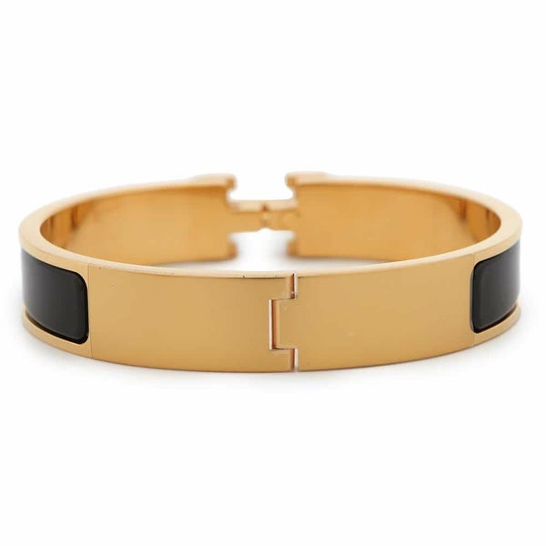 エルメス ブレスレット クリックH クリッククラックPM ブラック/ゴールド金具 HERMES アクセサリー