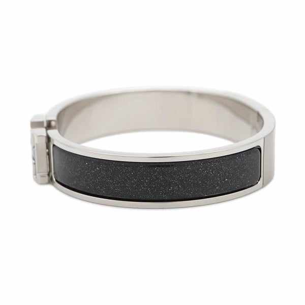 エルメス ブレスレット クリックH グリッター サイズGM ブラック・アルジョンテ/シルバー金具 HERMES 黒