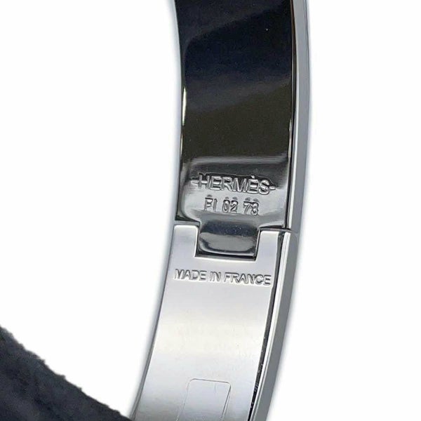 エルメス ブレスレット クリックH グリッター サイズGM ブラック・アルジョンテ/シルバー金具 HERMES 黒