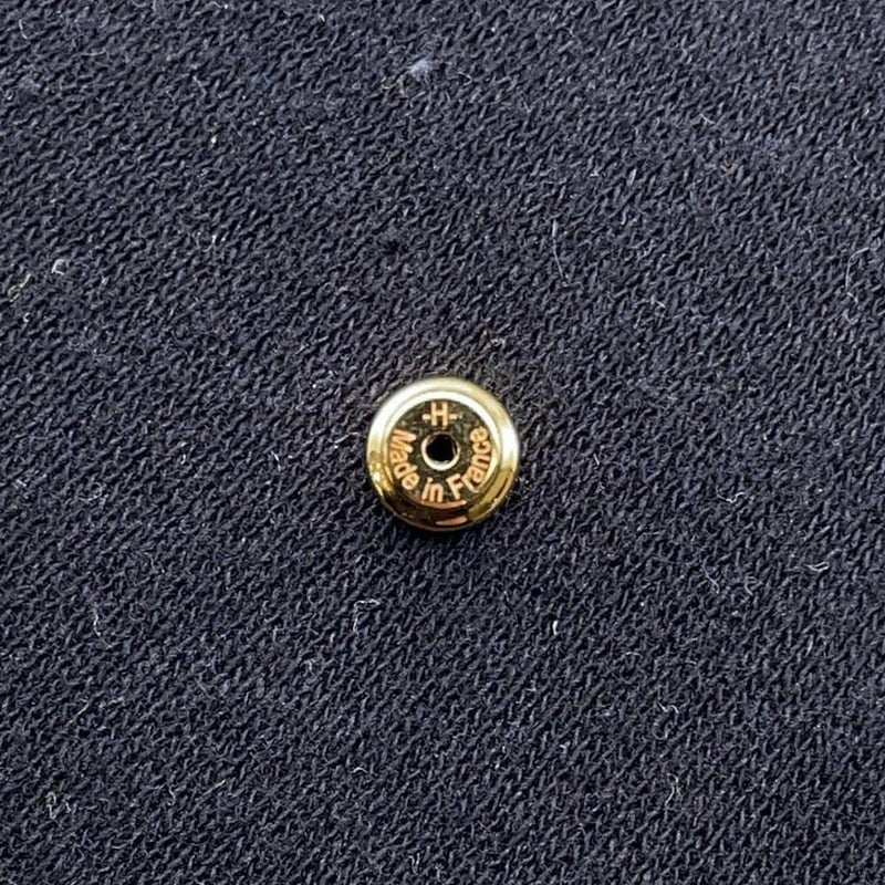 エルメス ピアス ミニ・ポップアッシュ ブラック/ゴールド金具 Hモチーフ HERMES Pop H ポップH