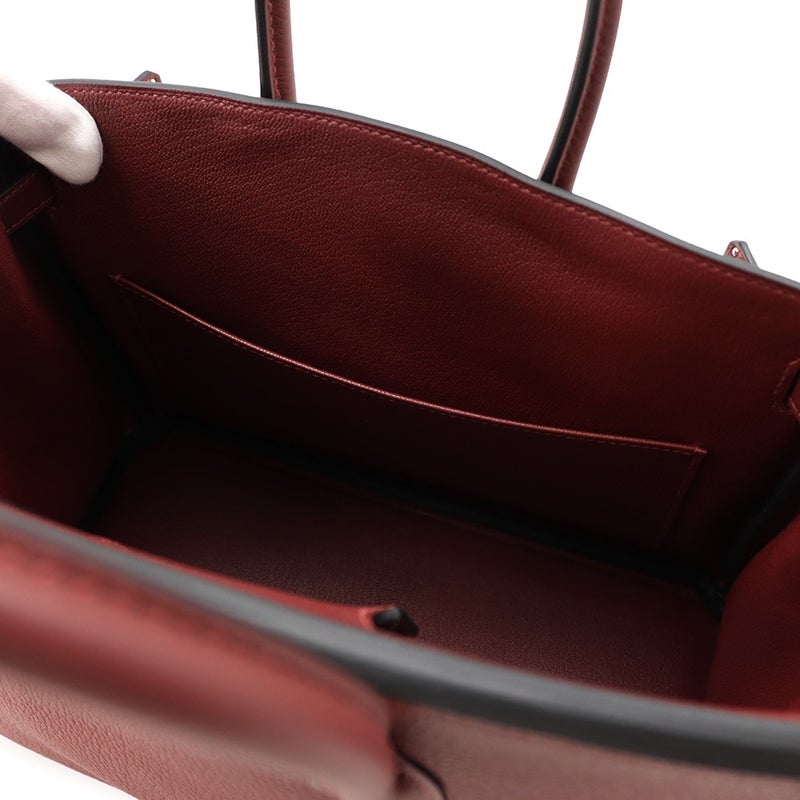 エルメス バーキン25 ルージュアッシュ/シルバー金具 トゴ G刻印 HERMES Birkin ハンドバッグ