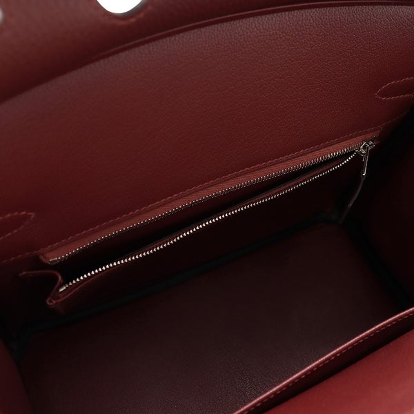 エルメス バーキン25 ルージュアッシュ/シルバー金具 トゴ G刻印 HERMES Birkin ハンドバッグ