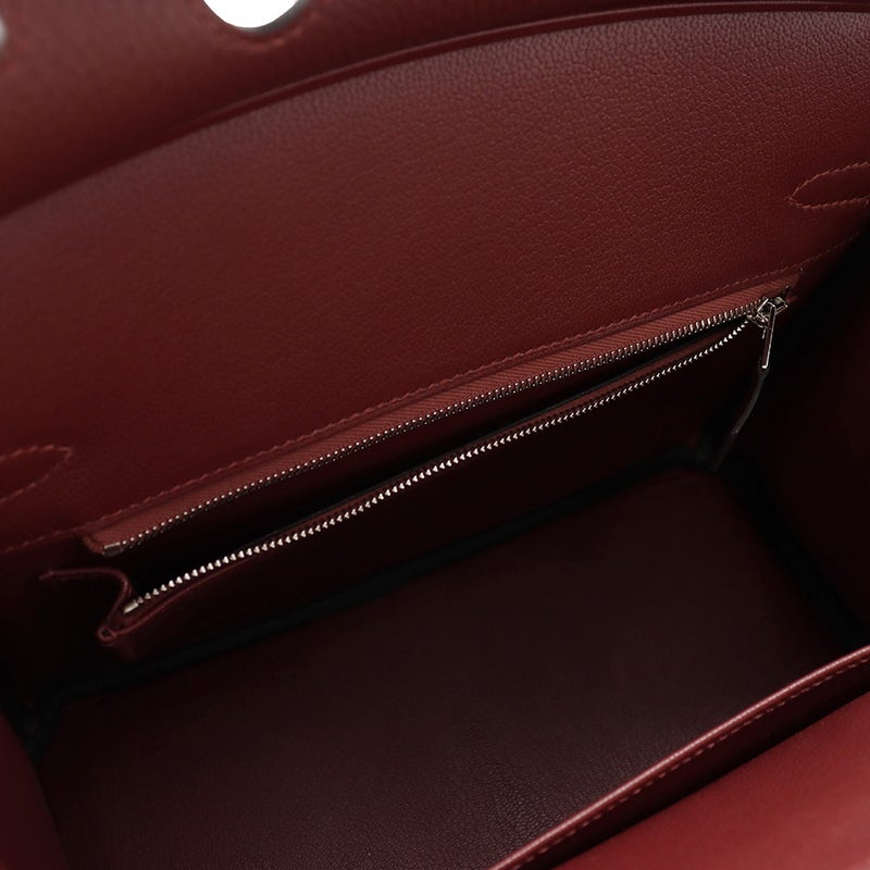 エルメス バーキン25 ルージュアッシュ/シルバー金具 トゴ G刻印 HERMES Birkin ハンドバッグ