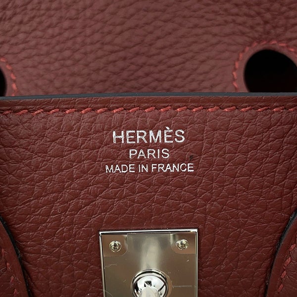エルメス バーキン25 ルージュアッシュ/シルバー金具 トゴ G刻印 HERMES Birkin ハンドバッグ