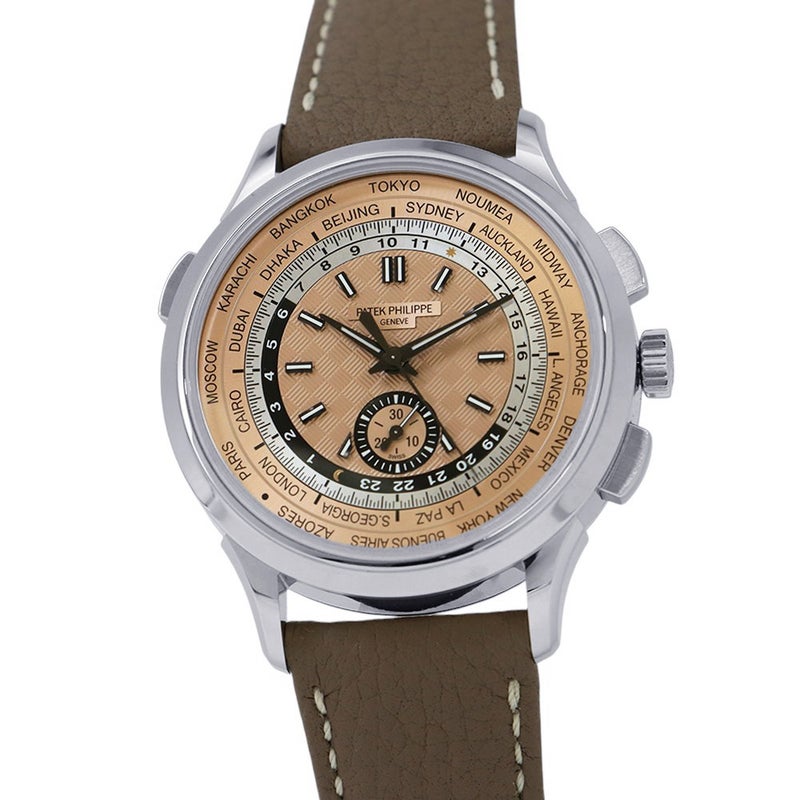 パテックフィリップ コンプリケーション ワールドタイム クロノグラフ 5935A-001 PATEK PHILIPPE ローズゴールド文字盤