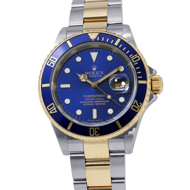 ロレックス サブマリーナ デイト コンビ SS/K18YG D番 16613T ROLEX 腕時計 ブルー文字盤