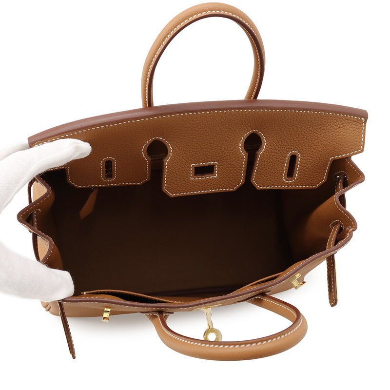 エルメス バーキン25 ゴールド/ゴールド金具 トゴ G刻印 HERMES Birkin ハンドバッグ