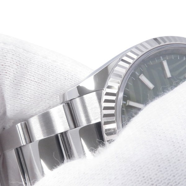 ロレックス デイトジャスト36 SS/K18WG 126200 ROLEX 腕時計 オリーブグリーンパームモチーフ文字盤