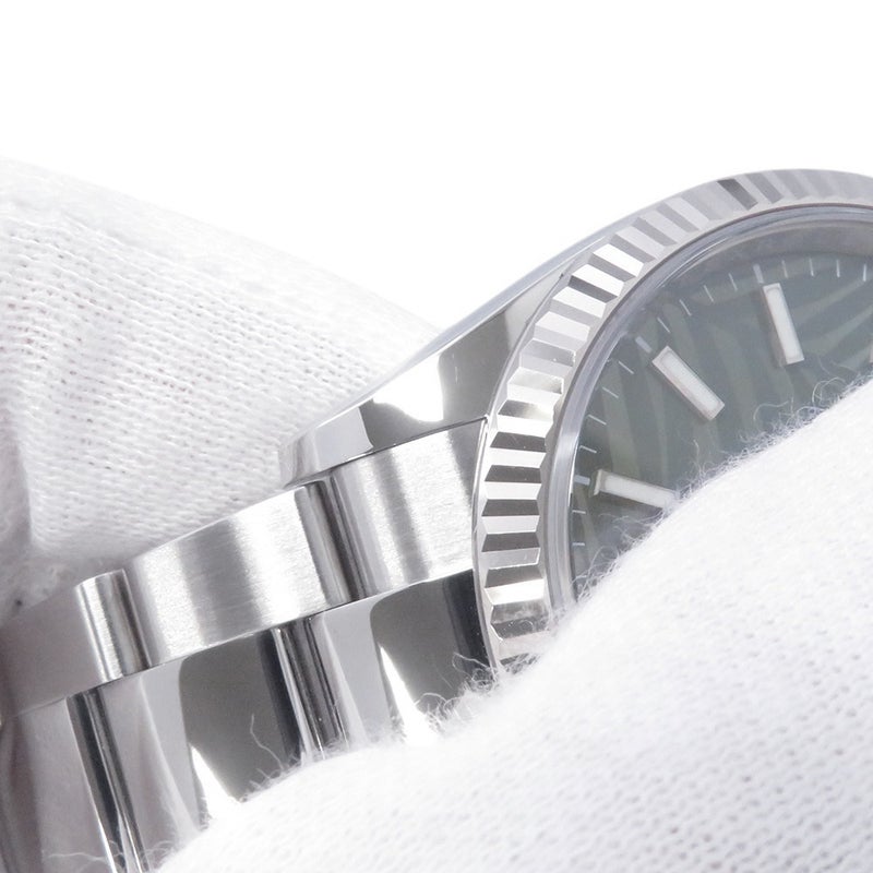 ロレックス デイトジャスト36 SS/K18WG 126200 ROLEX 腕時計 オリーブグリーンパームモチーフ文字盤