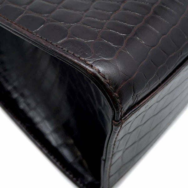 サルヴァトーレ・フェラガモ ショルダーバッグ ガンチーニ 型押しレザー 21 7708 Ferragamo