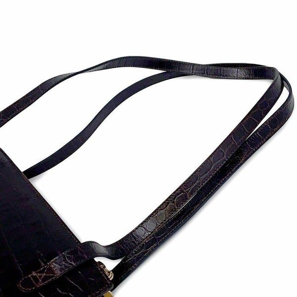 サルヴァトーレ・フェラガモ ショルダーバッグ ガンチーニ 型押しレザー 21 7708 Ferragamo