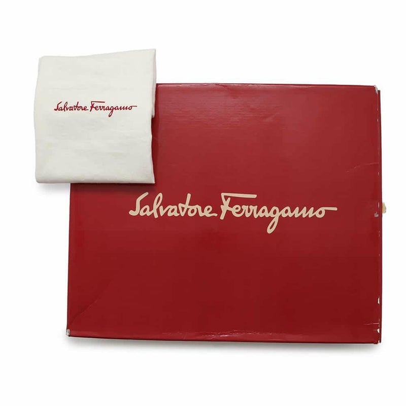 サルヴァトーレ・フェラガモ ショルダーバッグ ガンチーニ 型押しレザー 21 7708 Ferragamo