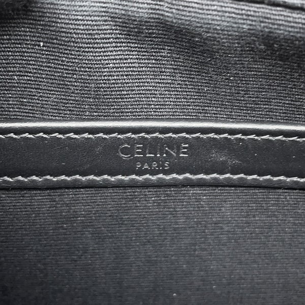 セリーヌ ショルダーバッグ トリオンフ ホリゾンタル ミディアム メッセンジャーバッグ PVC 194502CIM.38NO CELINE 黒