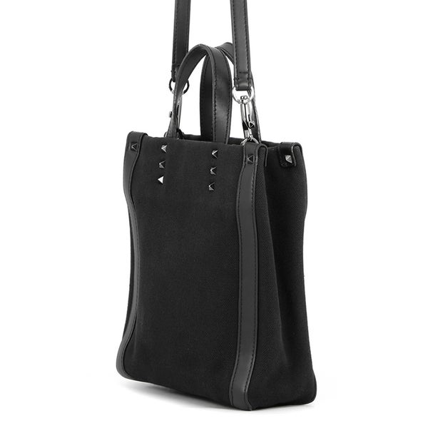 ヴァレンティノ・ガラヴァーニ ハンドバッグ VLTN ロックスタッズ キャンバス 5Y2B0B78PYY VALENTINO 2way 黒
