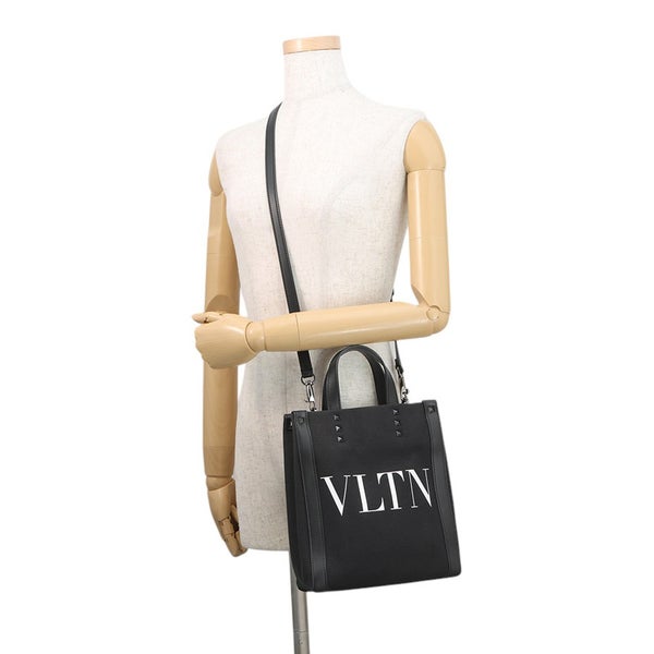 ヴァレンティノ・ガラヴァーニ ハンドバッグ VLTN ロックスタッズ キャンバス 5Y2B0B78PYY VALENTINO 2way 黒